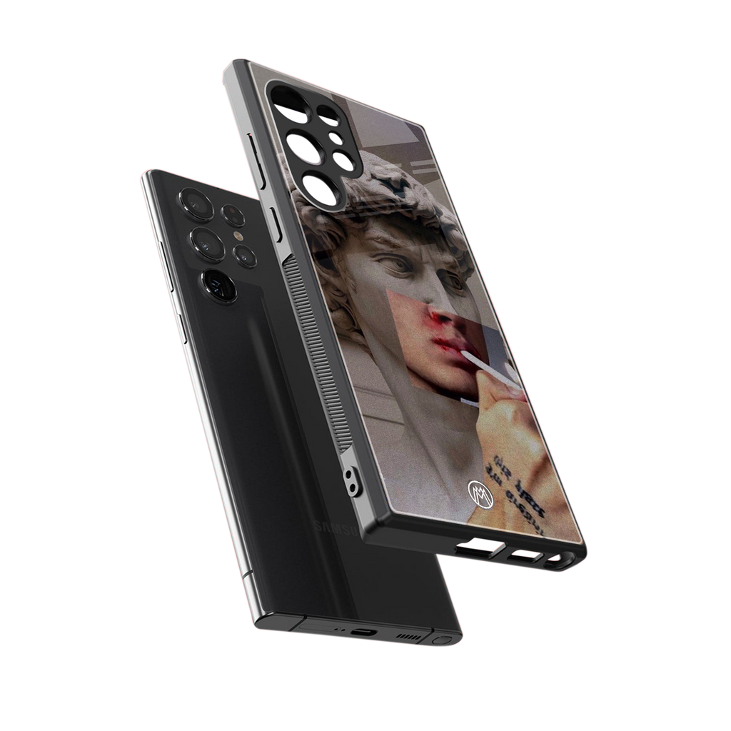 sculpted smoke back phone cover | glass case for samsung galaxy s23 ultra