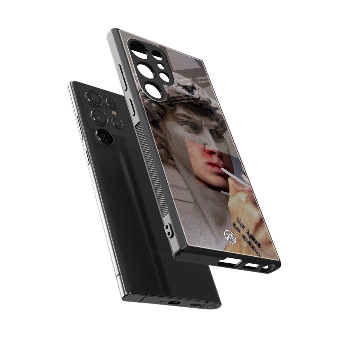 sculpted smoke back phone cover | glass case for samsung galaxy s23 ultra