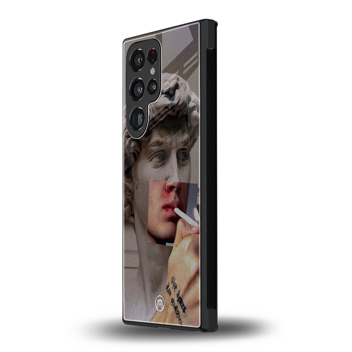 sculpted smoke back phone cover | glass case for samsung galaxy s23 ultra