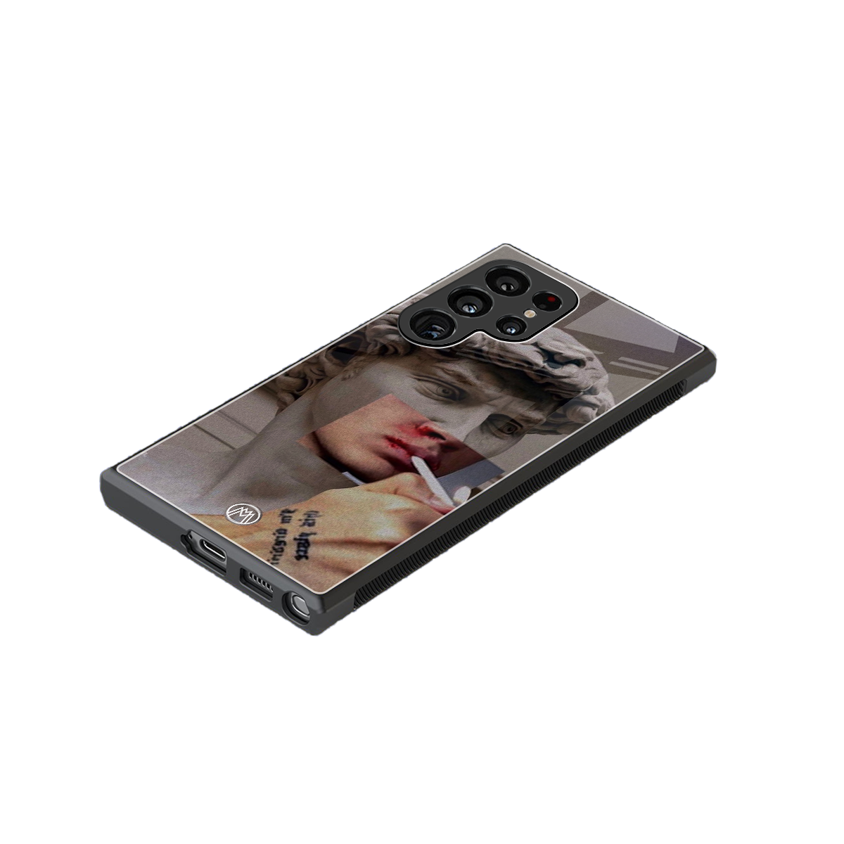 sculpted smoke back phone cover | glass case for samsung galaxy s23 ultra