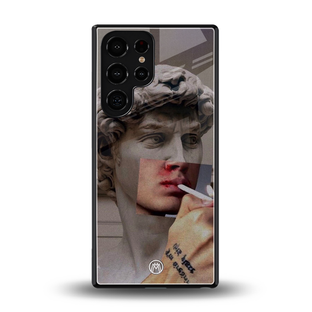 sculpted smoke back phone cover | glass case for samsung galaxy s25 ultra