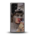sculpted smoke back phone cover | glass case for samsung galaxy s25 ultra