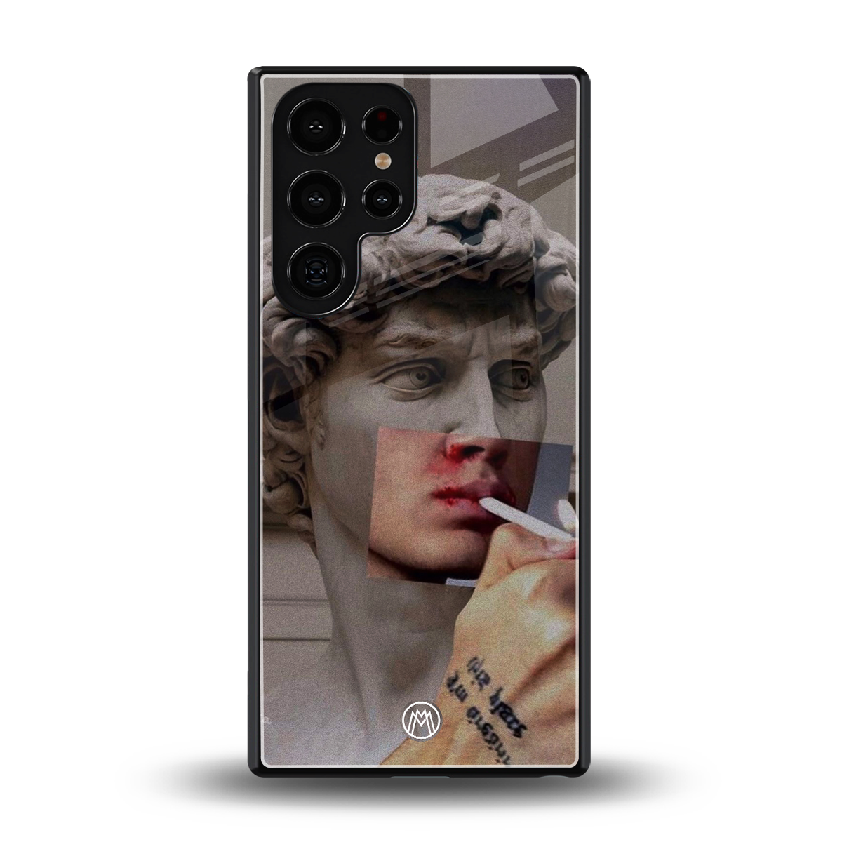 sculpted smoke back phone cover | glass case for samsung galaxy s25 ultra