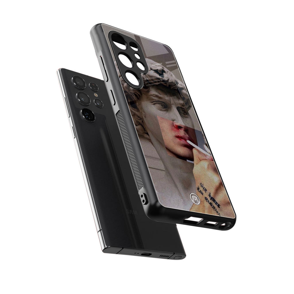 sculpted smoke back phone cover | glass case for samsung galaxy s25 ultra