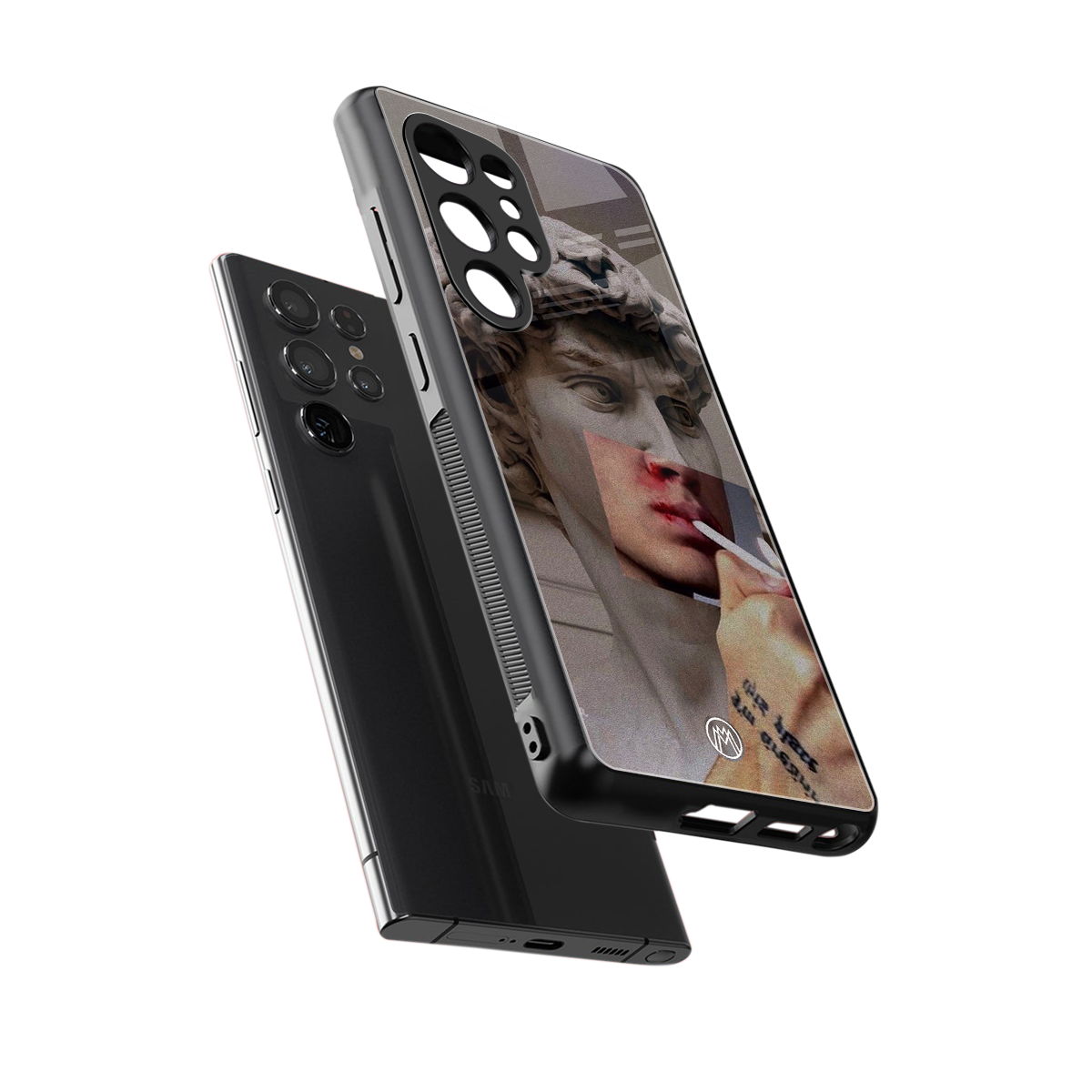 sculpted smoke back phone cover | glass case for samsung galaxy s25 ultra