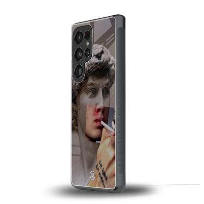 sculpted smoke back phone cover | glass case for samsung galaxy s25 ultra