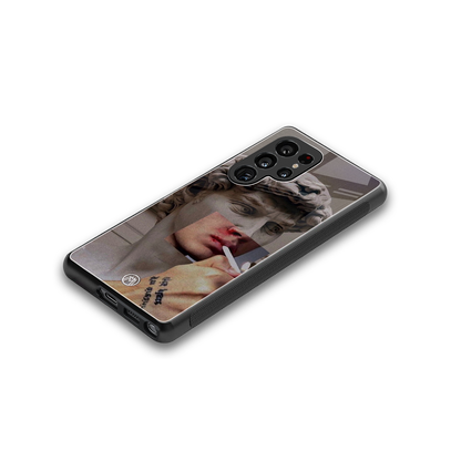 sculpted smoke back phone cover | glass case for samsung galaxy s25 ultra