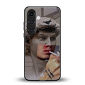 sculpted smoke back phone cover | glass case for samsung galaxy s23 plus