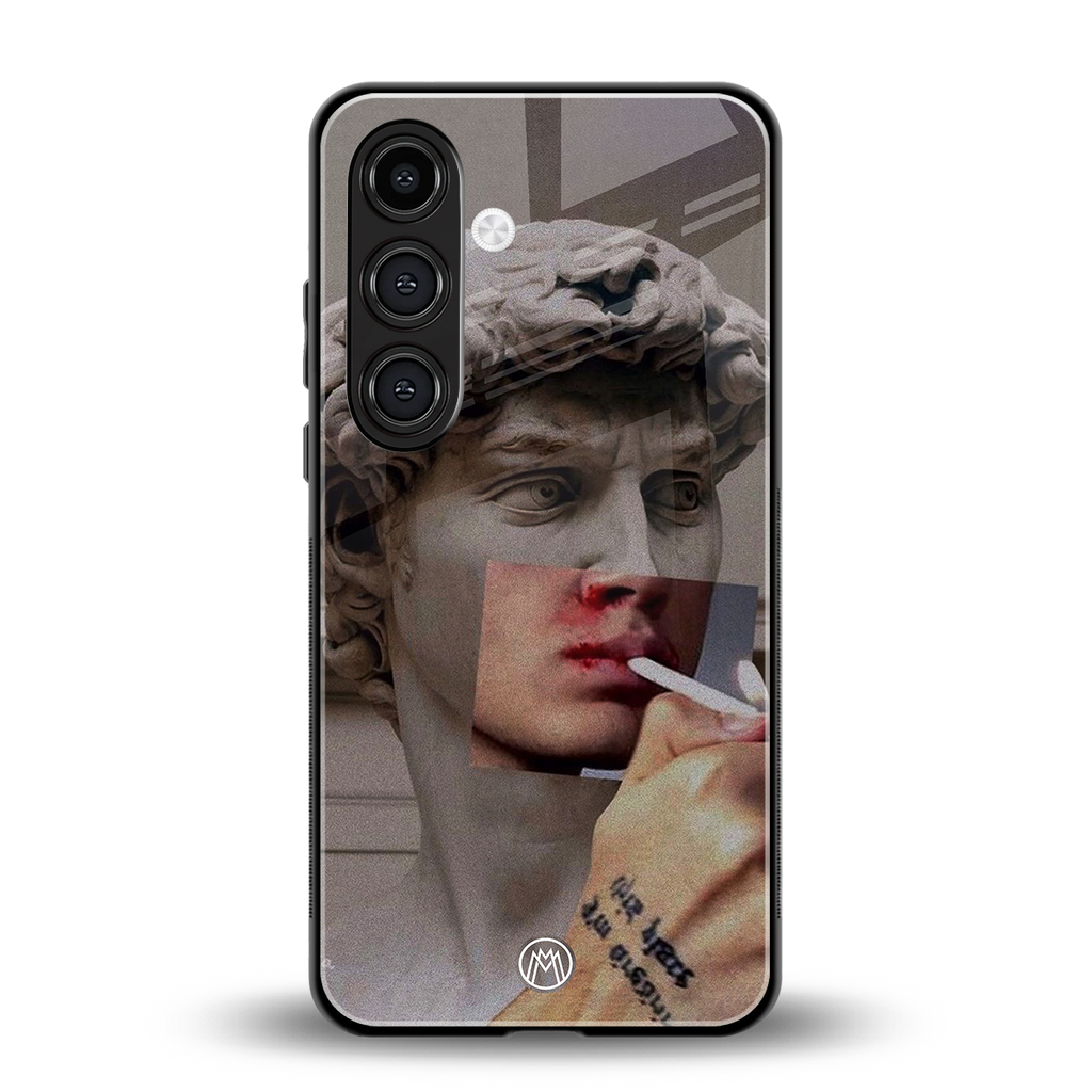 sculpted smoke back phone cover | glass case for samsung galaxy s24 plus
