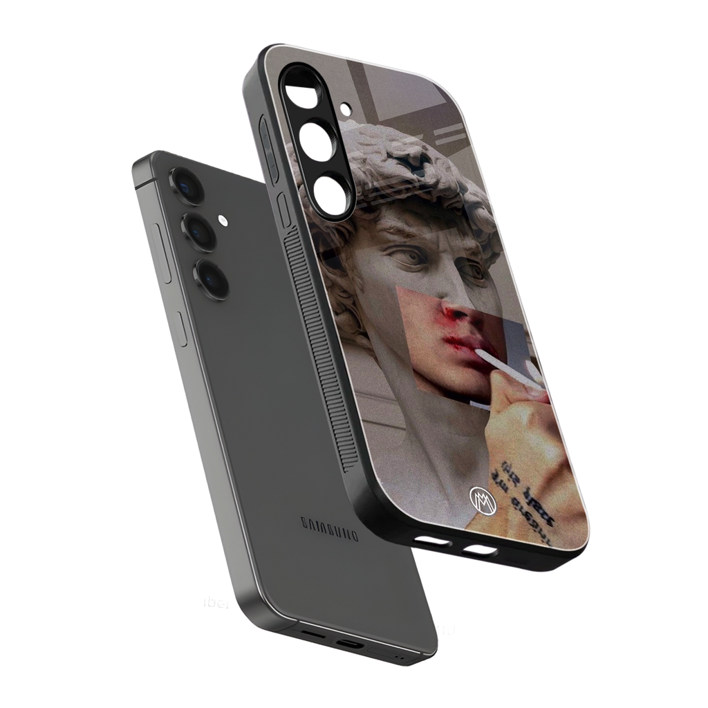 sculpted smoke back phone cover | glass case for samsung galaxy s24 plus