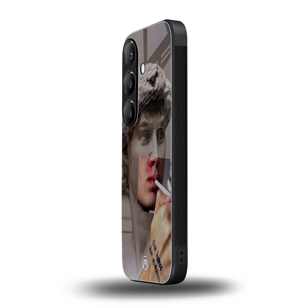 sculpted smoke back phone cover | glass case for samsung galaxy s23 plus