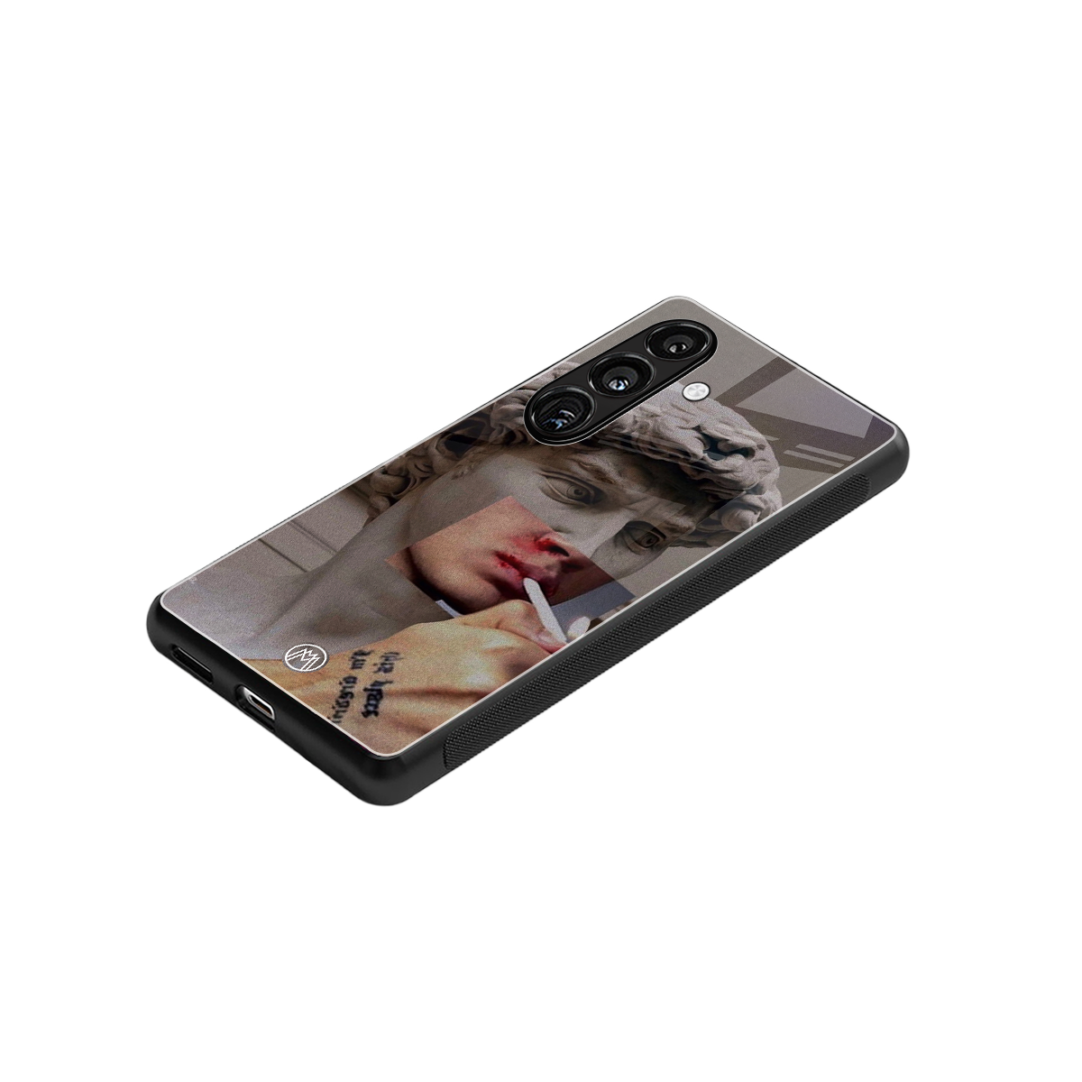 sculpted smoke back phone cover | glass case for samsung galaxy s24 fe