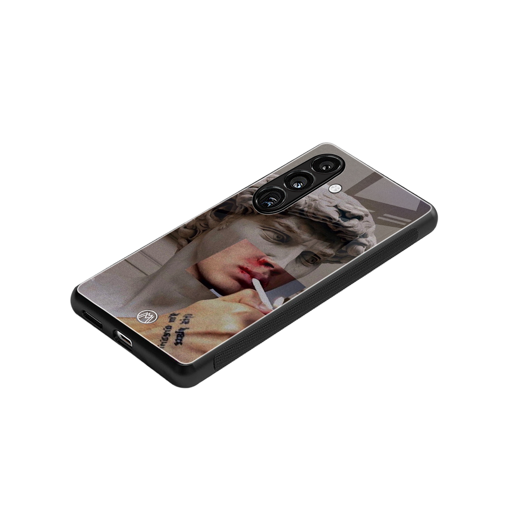 sculpted smoke back phone cover | glass case for samsung galaxy s24 plus