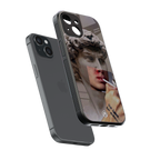 sculpted smoke back phone cover | glass case for iphone 15
