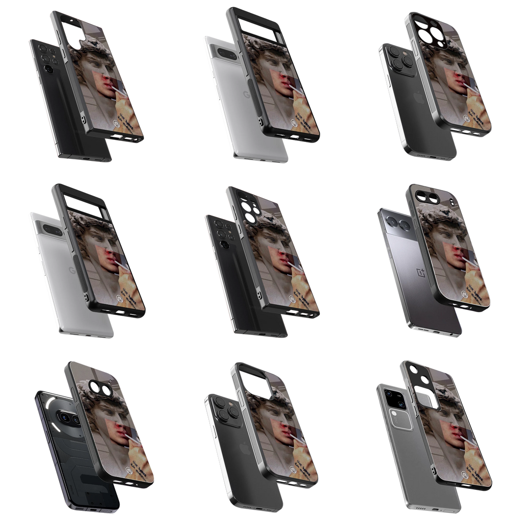 Durable Glass Back Mobile Case for iPhone, Samsung, OnePlus, Google Pixel, Redmi, Vivo, Oppo