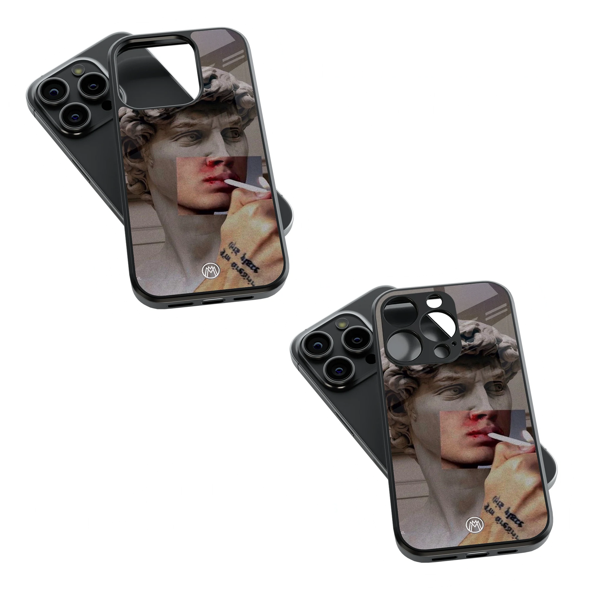 Trendy Glass Back Mobile Case for iPhone, Samsung, Redmi, OnePlus, Google Pixel, Motorola