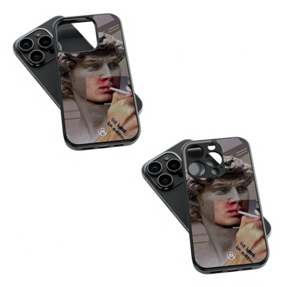 Trendy Glass Back Mobile Case for iPhone, Samsung, Redmi, OnePlus, Google Pixel, Motorola