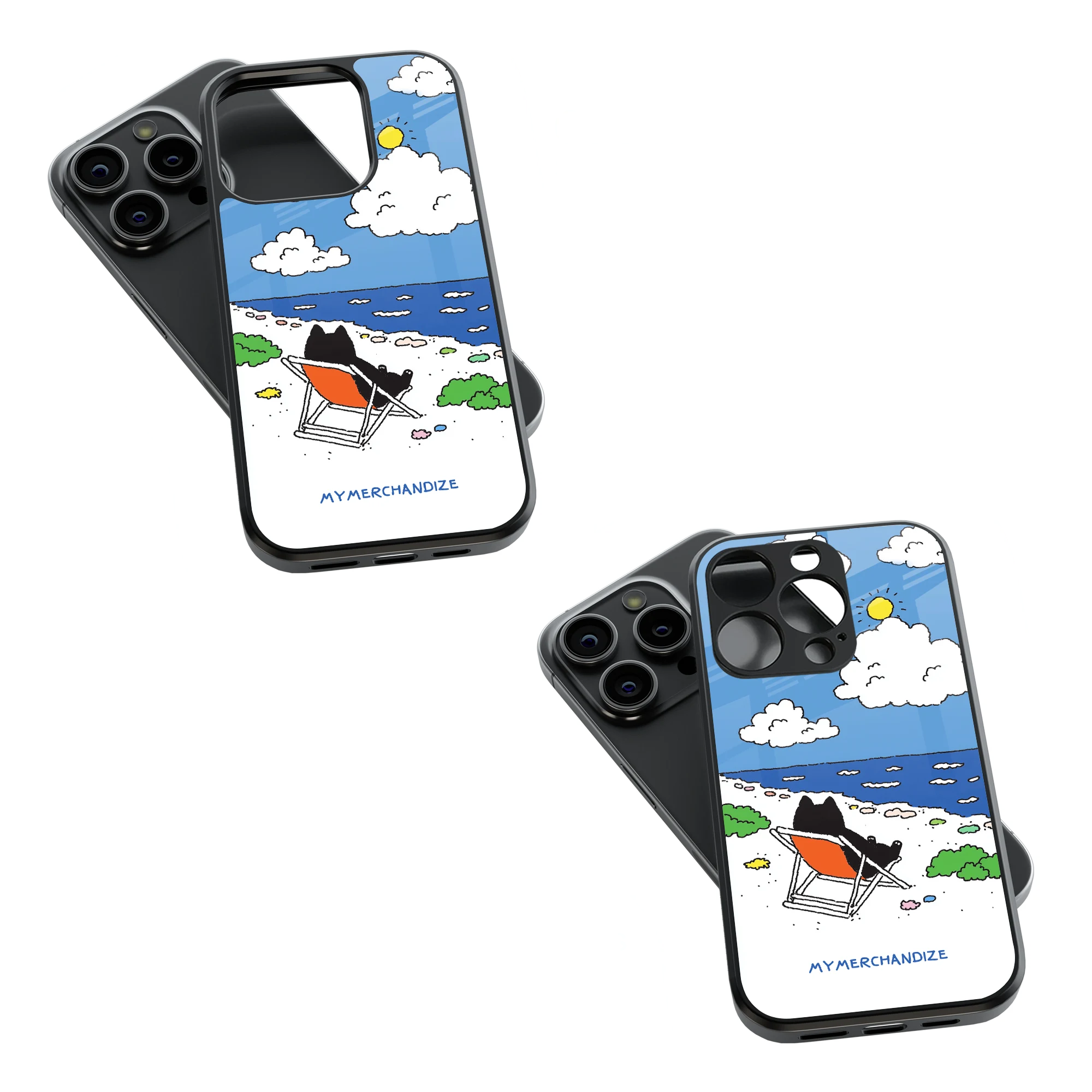 Trendy Glass Back Mobile Case for iPhone, Samsung, Redmi, OnePlus, Google Pixel, Motorola