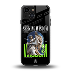 seeking wisdom back phone cover | glass case for iphone 13 mini