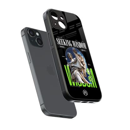 seeking wisdom back phone cover | glass case for iphone 13 mini