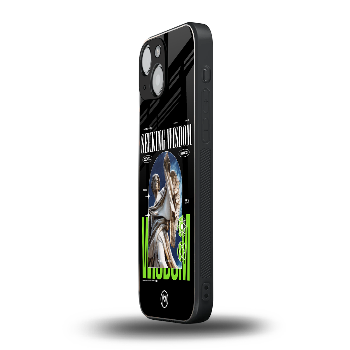 seeking wisdom back phone cover | glass case for iphone 13 mini