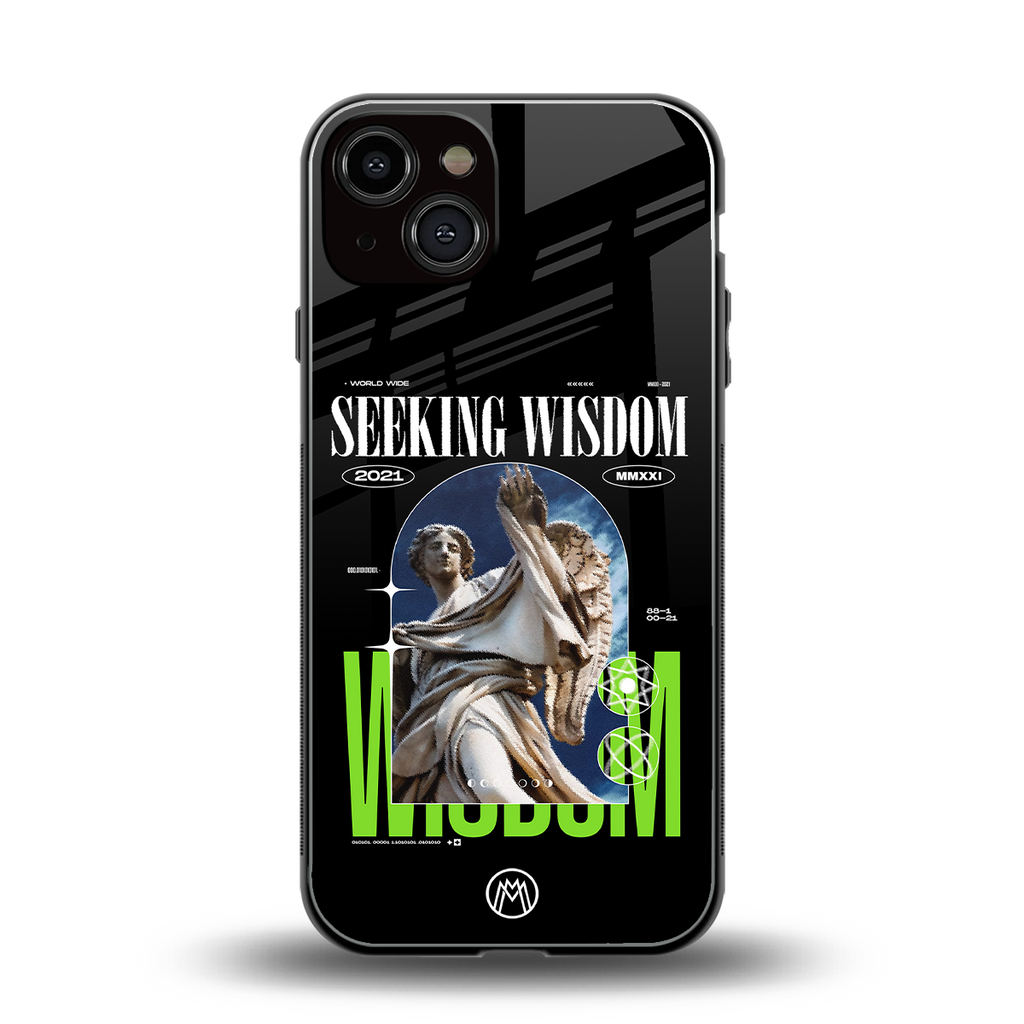 seeking wisdom back phone cover | glass case for iphone 13