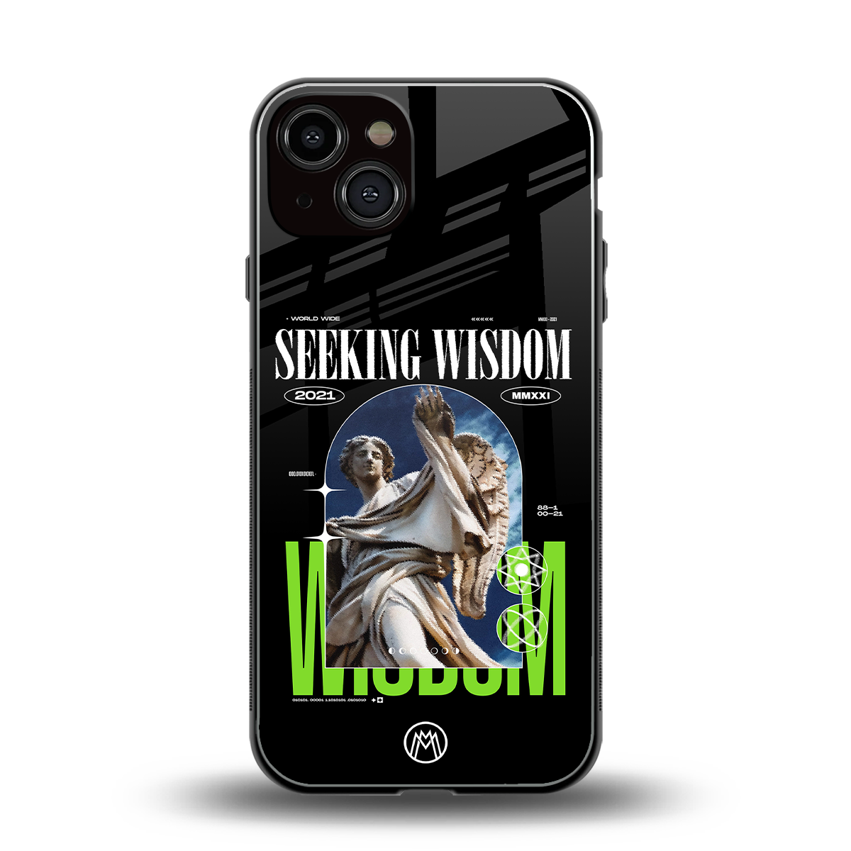 seeking wisdom back phone cover | glass case for iphone 13
