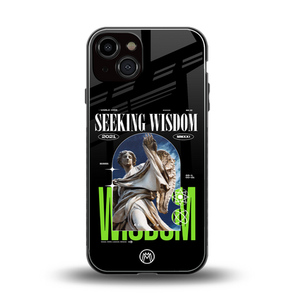 seeking wisdom back phone cover | glass case for iphone 13