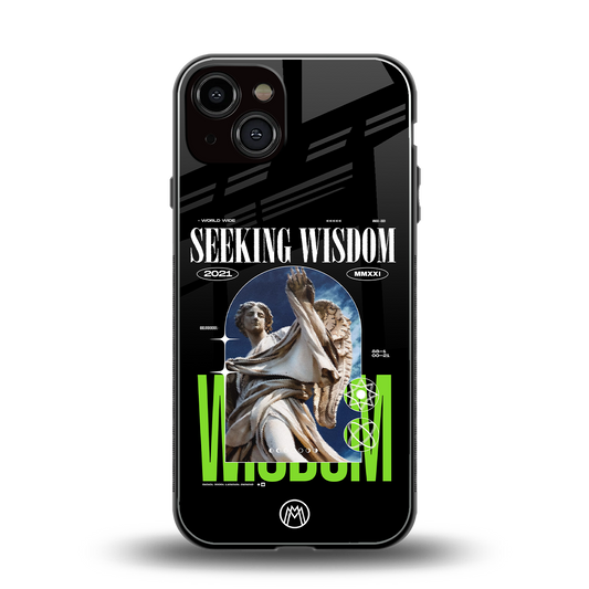 seeking wisdom back phone cover | glass case for iphone 13