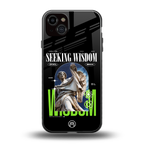 seeking wisdom back phone cover | glass case for iphone 14 plus