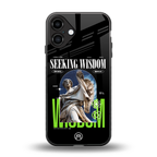 seeking wisdom back phone cover | glass case for iphone 16 plus
