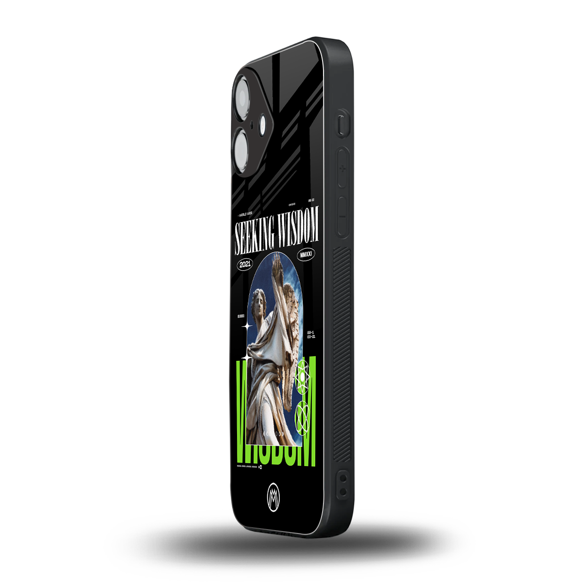 seeking wisdom back phone cover | glass case for iphone 16 plus