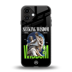 seeking wisdom back phone cover | glass case for iphone 16