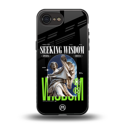 seeking wisdom back phone cover | glass case for iphone 16e