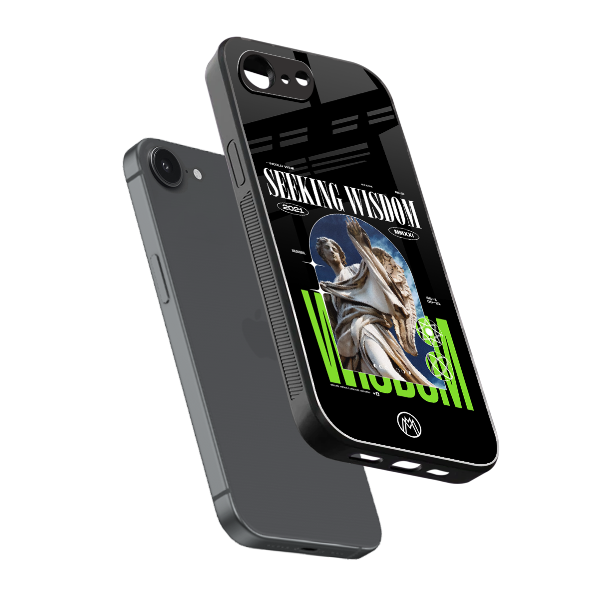 seeking wisdom back phone cover | glass case for iphone 16e