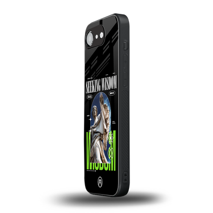 seeking wisdom back phone cover | glass case for iphone 16e