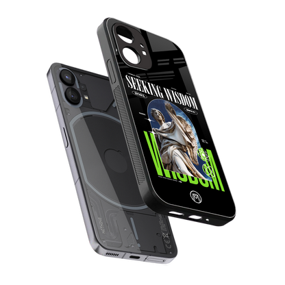 seeking wisdom back phone cover | glass case for nothing phone 1