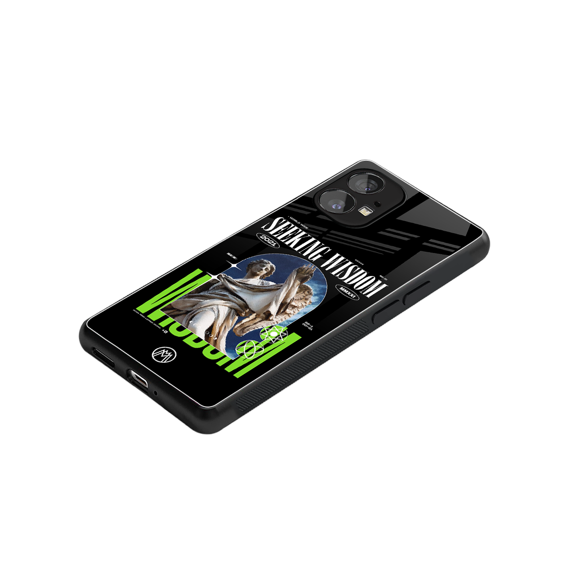 seeking wisdom back phone cover | glass case for nothing phone 1