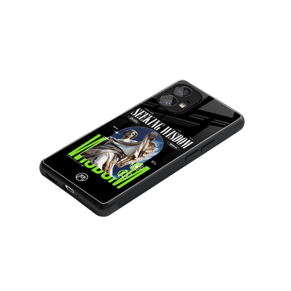 seeking wisdom back phone cover | glass case for nothing phone 1