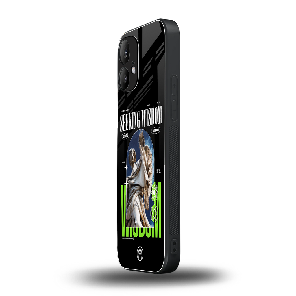 seeking wisdom back phone cover | glass case for nothing phone 2