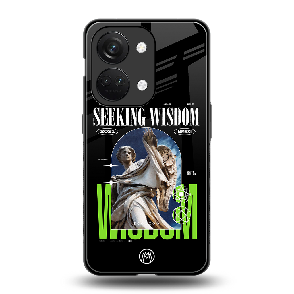 seeking wisdom back phone cover | glass case for oneplus nord 3