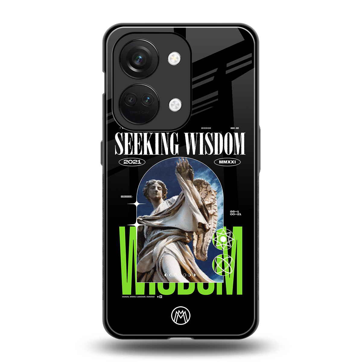 seeking wisdom back phone cover | glass case for oneplus nord 3