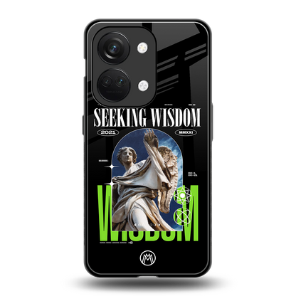 seeking wisdom back phone cover | glass case for oneplus nord 3