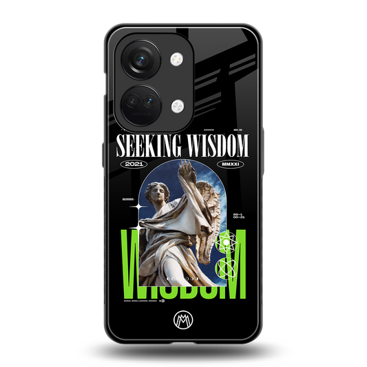 seeking wisdom back phone cover | glass case for oneplus nord 3