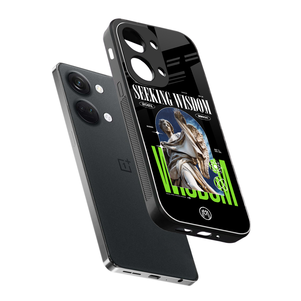 seeking wisdom back phone cover | glass case for oneplus nord 3