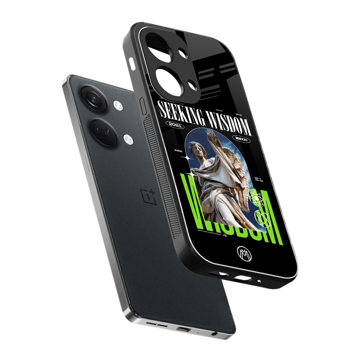 seeking wisdom back phone cover | glass case for oneplus nord 3