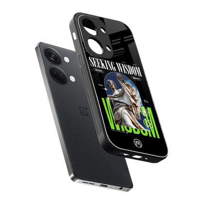 seeking wisdom back phone cover | glass case for oneplus nord 3