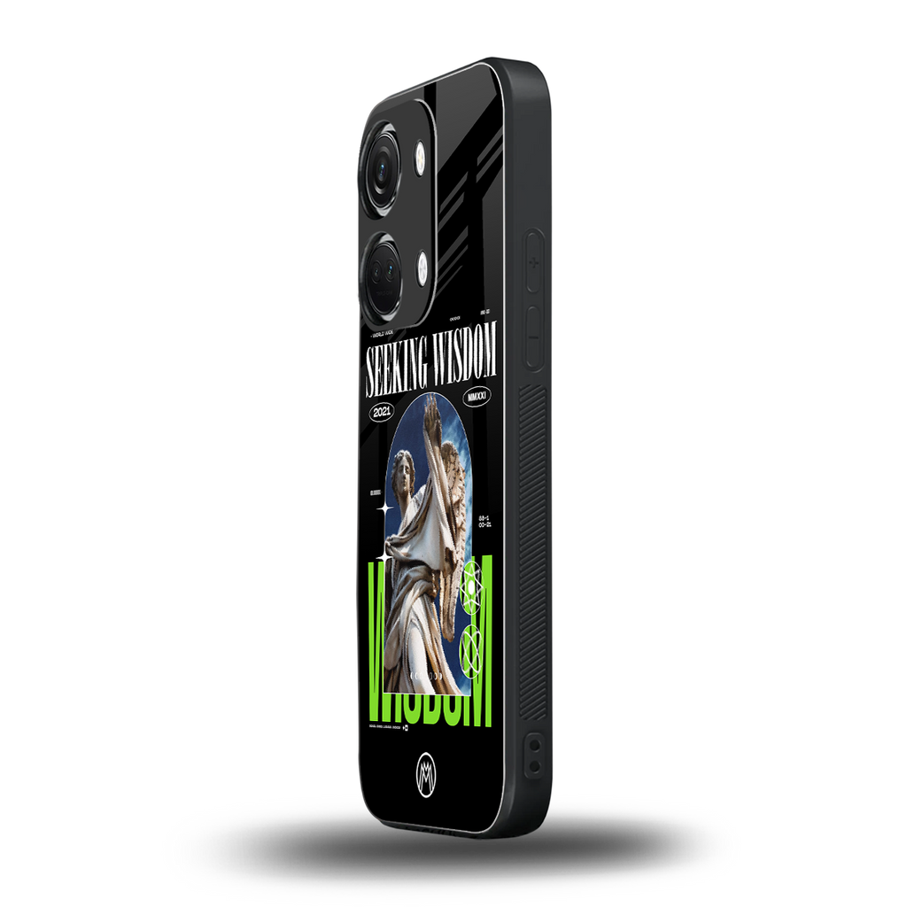 seeking wisdom back phone cover | glass case for oneplus nord 3