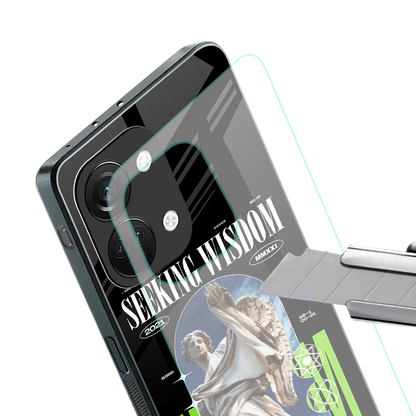 seeking wisdom back phone cover | glass case for oneplus nord 3