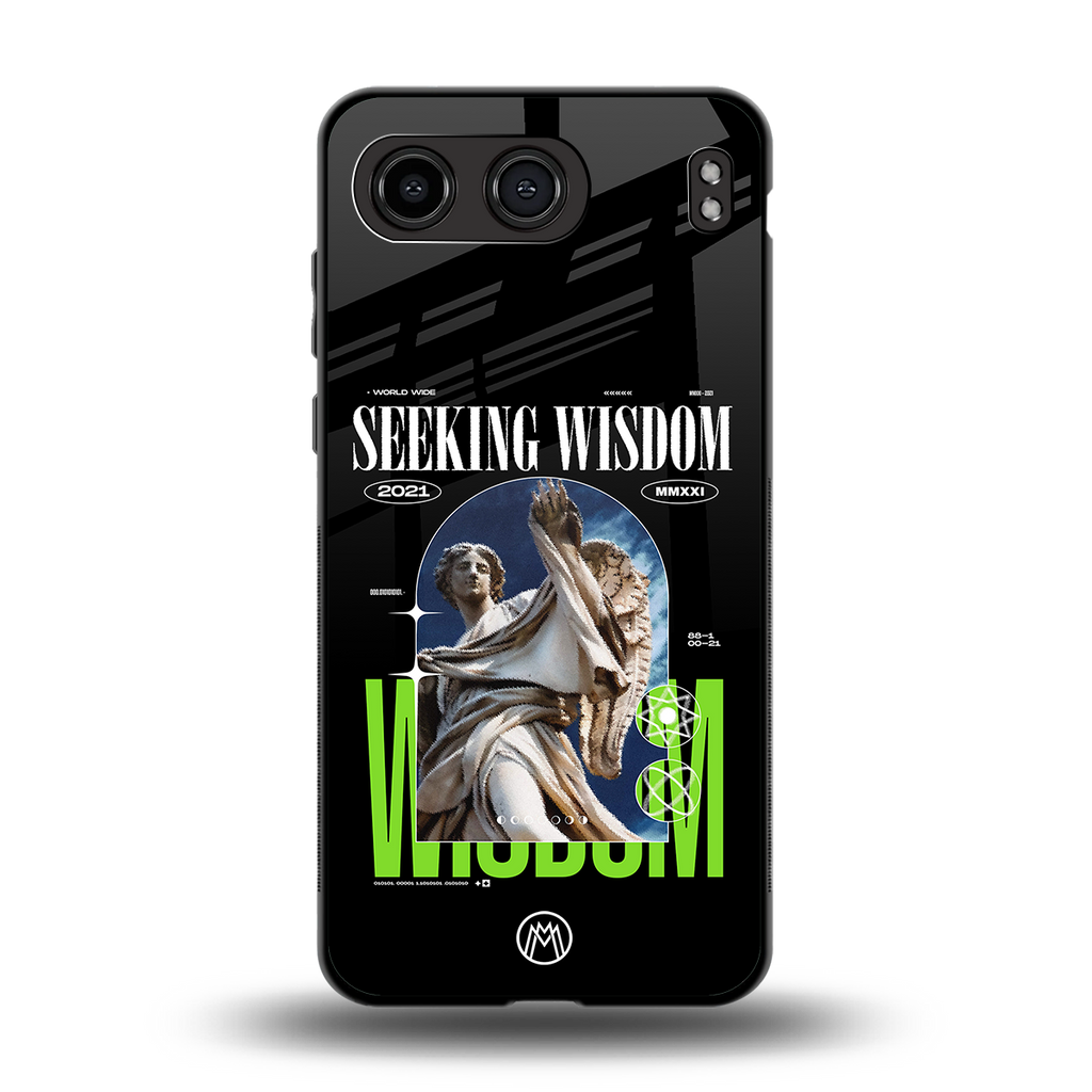seeking wisdom back phone cover | glass case for oneplus nord 4